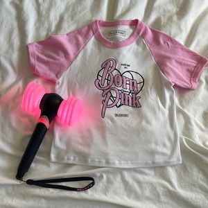 Blackpink Born Pink Shirt and Lightstick